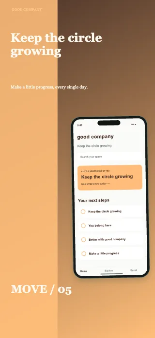 Good Company screenshot design: Movement panel